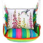 Le Jardin Nouveau Foxgloves with Hummingbird Hammock Chair Swing Set