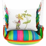 Le Jardin Nouveau Hummingbird with Honeysuckle Hammock Chair Swing Set Le Jardin Nouveau Hummingbird with Honeysuckle Hammock Chair Swing Set