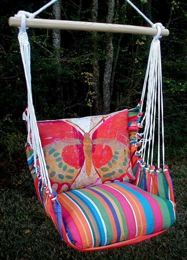 Le Jardin Paper Butterfly Hammock Chair Swing Set - Click to enlarge