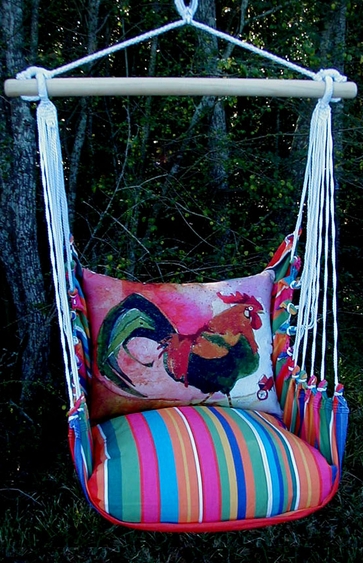 Le Jardin Rooster Hammock Chair Swing Set - Click to enlarge