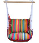 Le Jardin Stripe Fabric Hammock Chair Swing Set