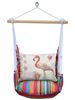 Le Jardin Stripe Flamingo Sealife Medley Hammock Chair Swing Set