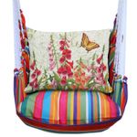 Le Jardin Foxgloves Toile Hammock Chair Swing Set
