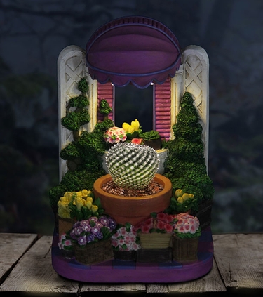 LED Purple Awning Planter w/Timer - Click to enlarge