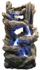 LED Rainforest Flowing Falls Outdoor Fountain