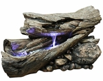 LED Rainforest Horizontal Waterfall Outdoor Fountain