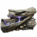 LED Rainforest Horizontal Waterfall Outdoor Fountain