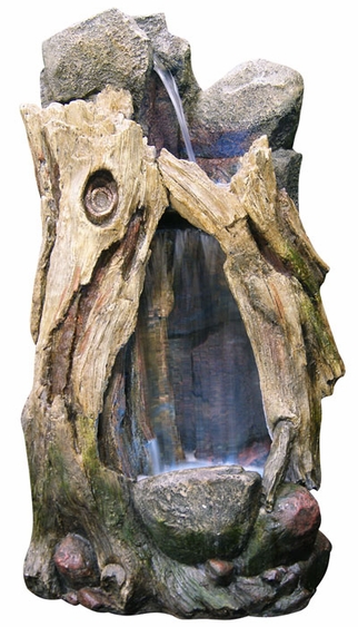 LED Rainforest Large Waterfall Outdoor Fountain - Click to enlarge