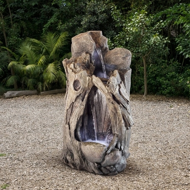 LED Rainforest Large Waterfall Outdoor Fountain - Click to enlarge