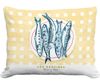 Les Sardines Outdoor Pillow