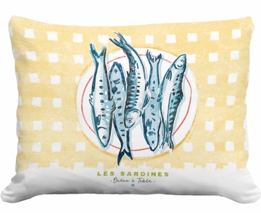 Les Sardines Outdoor Pillow - Click to enlarge