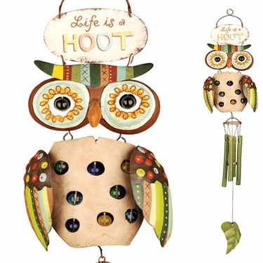 Life is a Hoot Wind Chime - Click to enlarge