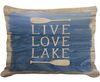 Live, Love, Lake Outdoor Pillow