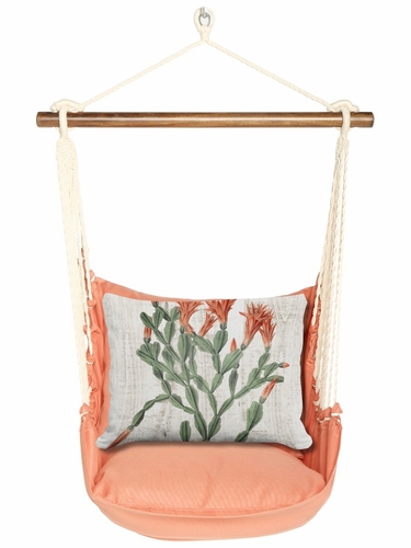 Living Coral Cactus Red Flower 1 Hammock Chair Swing Set - Click to enlarge
