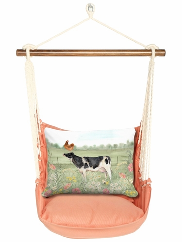 Living Coral Cow and Hen Stack Hammock Chair Swing Set - Click to enlarge