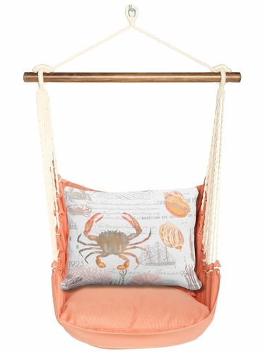 Living Coral Crab Sealife Medley Hammock Chair Swing Set - Click to enlarge