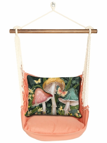 Living Coral Mushroom Trio Hammock Chair Swing Set - Click to enlarge