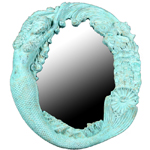 Long Hair Mermaid's Reef Mirror - Shipwreck Finish