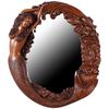 Long Hair Mermaid's Reef Mirror - Wood Finish