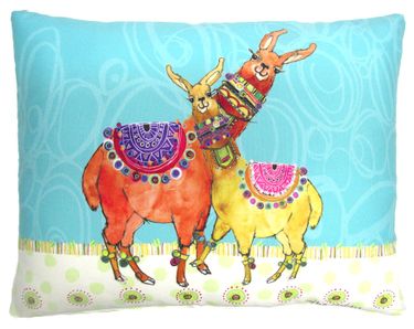 Loving Llamas Outdoor Pillow - Click to enlarge