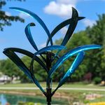 Luminous Cascade Wind Spinner - Turquoise