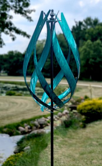 Luminous Stratus Wind Spinner - Turquoise - Click to enlarge
