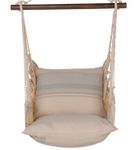 Magnolia Stripe Fabric Hammock Chair Swing Set