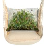 Magnolia Stripe Fern Collage Hammock Chair Swing Set