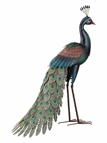 Majestic Peacock Statue - Standing - Click to enlarge