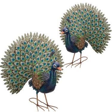 Majestic Peacocks (Set of 2) - Click to enlarge