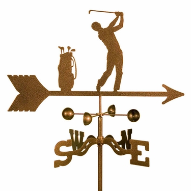 Male Golfer Weathervane - Click to enlarge