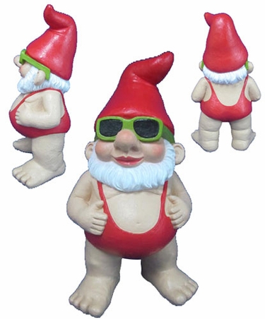 Original Sammi Mankini Gnome Statue - Click to enlarge