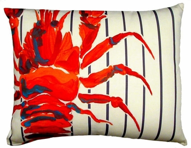 Marina Lobster Outdoor Pillow - Click to enlarge