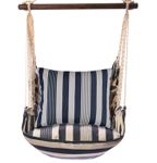 Marina Stripe Fabric Hammock Chair Swing Set