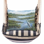 Marina Stripe Heron Marsh Hammock Chair Swing Set