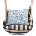 Marina Stripe Indigo Flourish Hammock Chair Swing Set