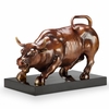 Market Leader Bull Brass Statue