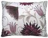 Mauve Butterfly & Flowers Outdoor Pillow
