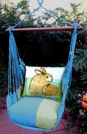 Meadow Mist Bunnies Hammock Chair Swing Set - Click to enlarge