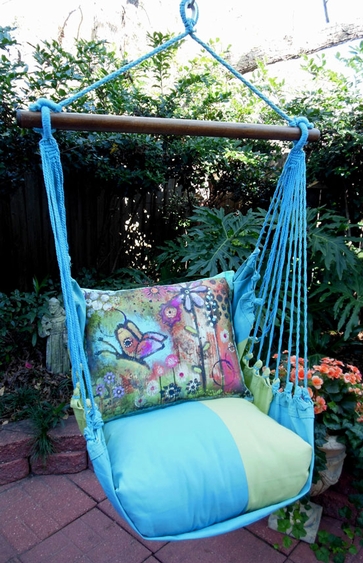 Meadow Mist Butterfly Hammock Chair Swing Set - Click to enlarge