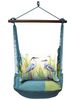 Meadow Mist Heron Pair Blue Hammock Chair Swing Set