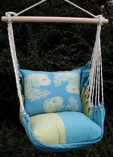 Meadow Mist Koi Fish Hammock Chair Swing Set - Click to enlarge