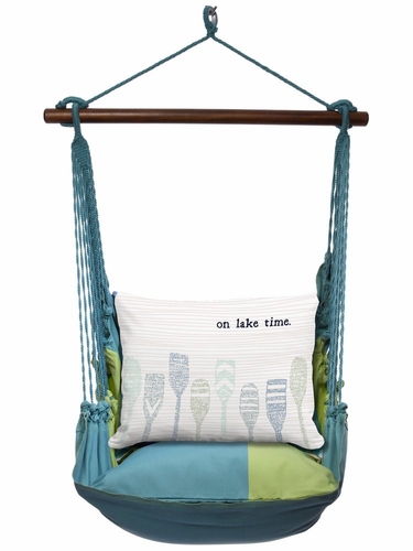 Meadow Mist Lake Time Paddles Hammock Chair Swing Set - Click to enlarge