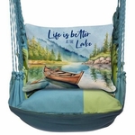 Meadow Mist Life is Better at the Lake Hammock Chair Swing Set
