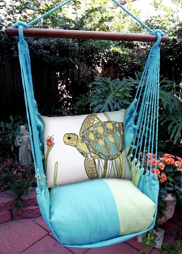 Meadow Mist Sea Turle Hammock Chair Swing Set - Click to enlarge