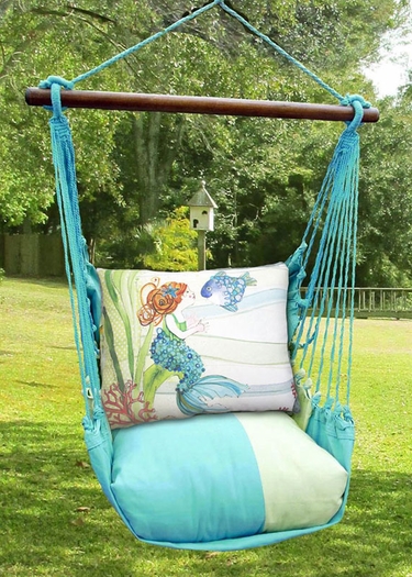 Meadow Mist Tiny Mermaid Hammock Chair Swing Set - Click to enlarge