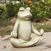 Meditating Lotus Frog Statue