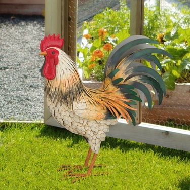 Medium Bluff Rooster Decor - Click to enlarge