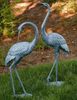 Medium Brass Garden Cranes (Set of 2)