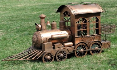 Medium Christmas Train - Copper - Click to enlarge